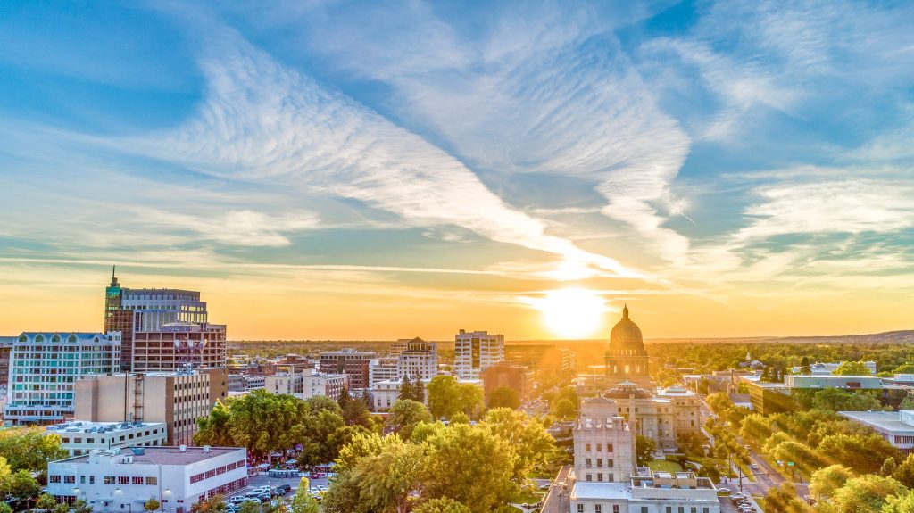 Aerial view of Boise, Idaho