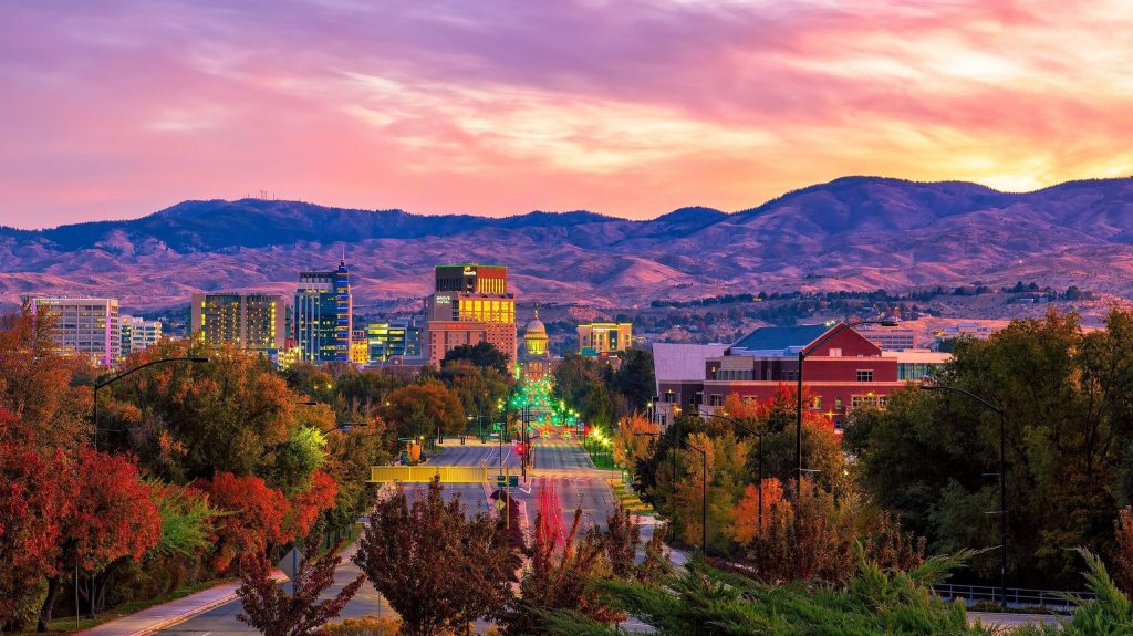 Aerial view of Boise, Idaho